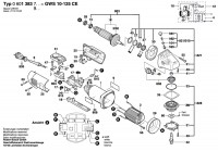 Bosch 0 601 383 941 GWS 10-125 CE Angle Grinder 110 V / GB Spare Parts GWS10-125CE